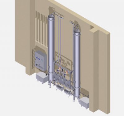 3D-CAD-Model der Vakuum-Entgasungsanlage